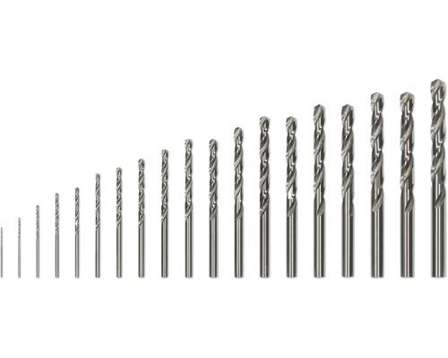 Jeu de forets hélicoïdaux pour métal de différentes tailles