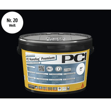 Seau de mortier de jointoiement flexible PCI Nanofug Premium numéro 20, blanc