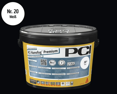 Eimer PCI Nanofug Premium flexibler Fugenmörtel Nummer 20, Weiss