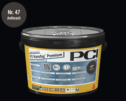 PCI Nanofug Premium flexibler Fugenmörtel für Fliesen und Natursteine in Anthrazit Nummer 47
