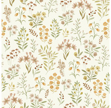Papier peint à motif floral