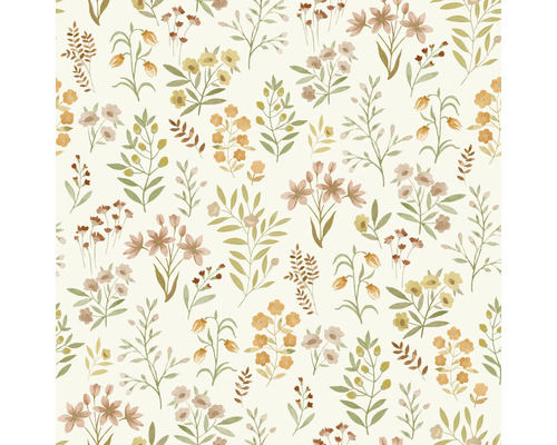 Papier peint à motif floral