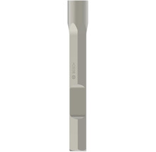 Burin plat Bosch en métal gris avec Bosch Logo.