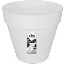 Pot de fleurs blanc en plastique