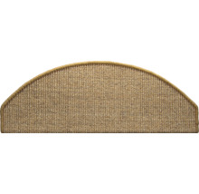 Halbrunde Stufenmatte aus Textil