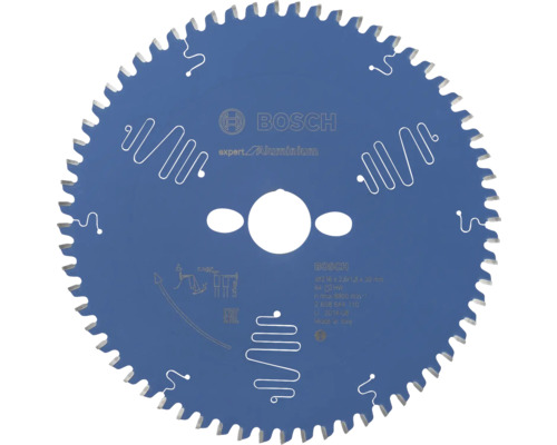 Kreissägeblatt Expert for Aluminium Ø 216x30 mm Z 64 Bosch Expert Aluminium Kreissägeblatt