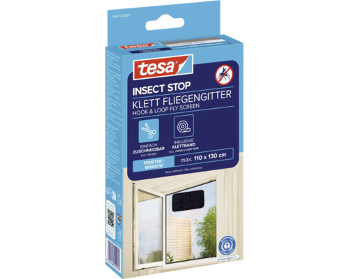 Emballage de moustiquaire auto-agrippante Tesa Insect Stop avec le label environnemental ange bleu