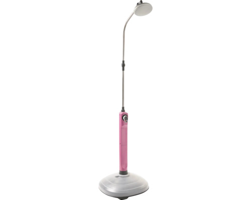 Lampadaire avec abat-jour rond et pied