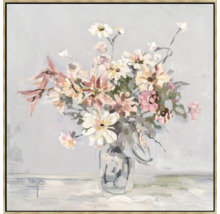Peinture avec des fleurs dans un vase