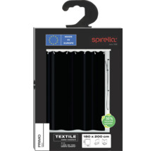 Rideau de douche Spirella Primo, 180 x 200 cm, en 50 % polyester recyclé, hydrofuge