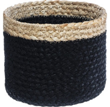 Panier décoratif en matériau naturel tressé