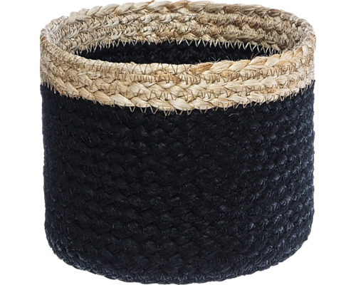 Panier décoratif en matériau naturel tressé