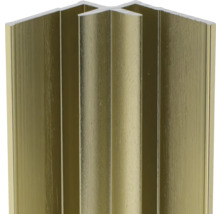 Goldfarbene Eckprofile zur Wandgestaltung
