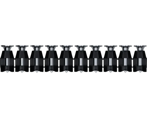 Befestigungsnägel für Deckenplatten, aus Metall und Kunststoff, in einer Reihe