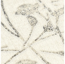 Papier peint intissé avec motif floral de branches et de fleurs, surface texturée.