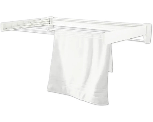 Wäschetrockner zur Wandmontage mit einem Tuch darauf