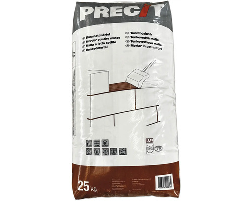 Mortier à joints minces en sac de 25 kilogrammes