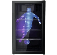 Getränkekühlschrank mit Fussballmotiv und Regalen