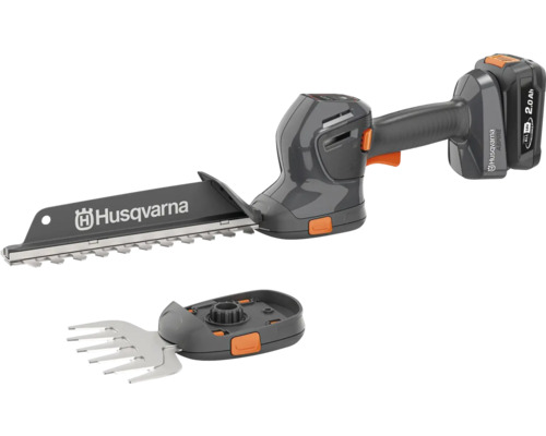 Cisailles à gazon sans fil Husqvarna avec accessoire de couteau à arbustes