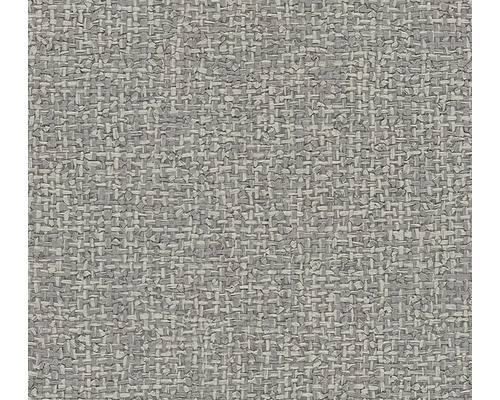 Gros plan d'un tissu d'ameublement gris à texture tissée