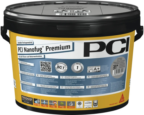 Mortier joint flexible variable PCI Nanofug Premium pour carrelage et pierres naturelles