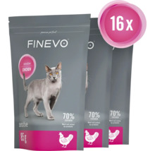 Aliments pour chats Finevo Sensitive Poulet, lot de 16