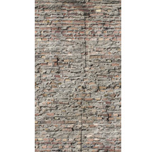 Ziegelmauer mit Mörtel