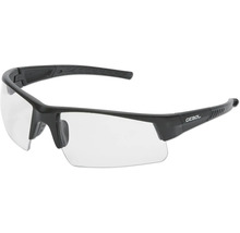 Lunettes de protection avec monture noire et verres transparents