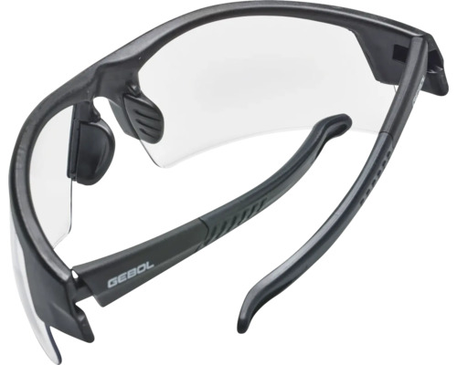 Lunettes de protection avec verres transparents et monture noire
