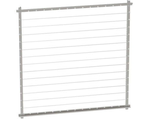 Rankhilfe Biohort Florentina 150,8 x 150,8 cm dunkelgrau-metallic Duschvorhangstange Eckmontage zur Befestigung eines Duschvorhangs