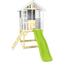 Maisonnette avec toboggan et échelle pour l'extérieur