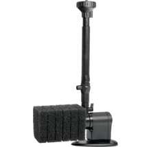 Teichpumpe mit Filterschwamm und Fontänenaufsatz für den Gartenteich