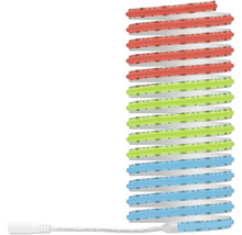 Ruban LED flexible en rouleau, multicolore pour éclairage intérieur.