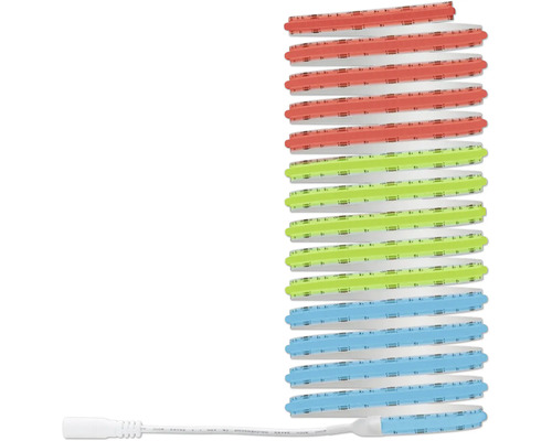 Ruban LED flexible en rouleau, multicolore pour éclairage intérieur.