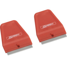 Deux grattoirs avec logo Meister