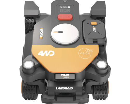 Landroid Mähroboter mit Allradantrieb und Hinderniserkennung