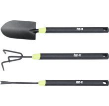 Set d'outils de jardin avec pelle, cultivateur et plantoir de for_q