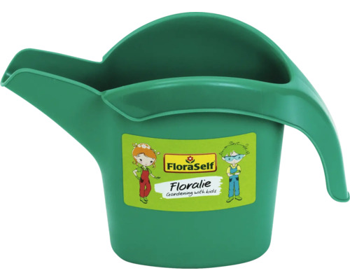 Arrosoir pour enfants vert FloraSelf Floralie en plastique.