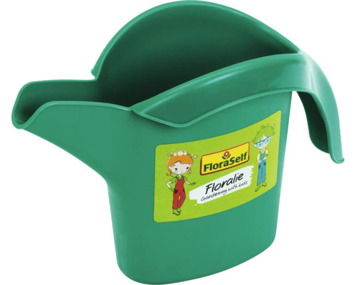 Arrosoir pour enfants vert en plastique de FloraSelf Floralie.