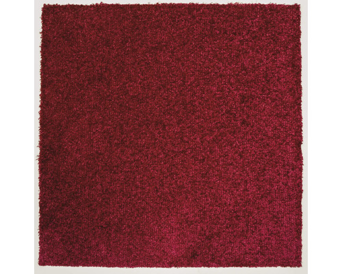 Vue détaillée d'un tapis rouge à boucles