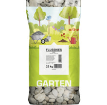 Sack Flusskies bunt, Körnung 16-32 mm, 25 kg für den Garten