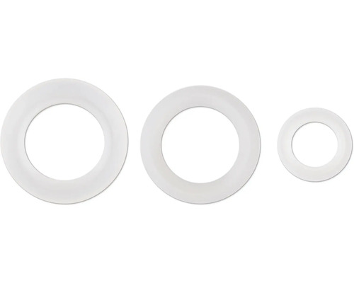 Drei Dichtungsringe unterschiedlicher Größe