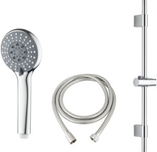 Brauseset mit Handbrause, Brauseschlauch und Brausestange
