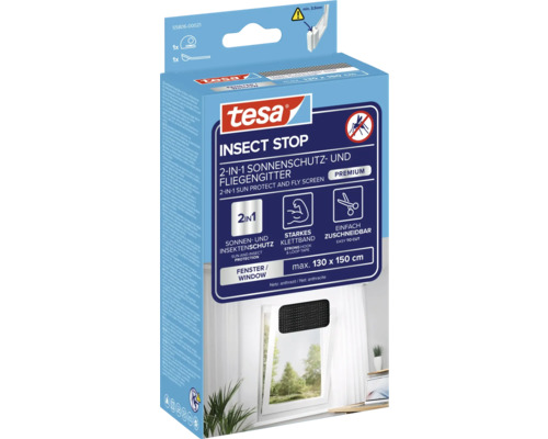 Tesa Insect Stop Sonnenschutz und Fliegengitter 2-in-1 Verpackung