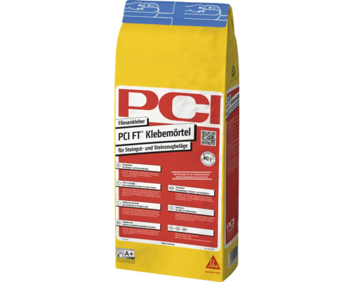 Sac de mortier adhésif PCI FT pour faïence et grès cérame