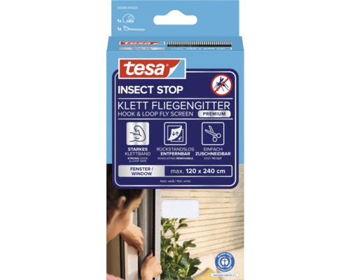 Tesa Insect Stop Klett Fliegengitter Packung
