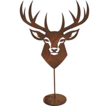 Dekorative Hirschfigur aus Metall für den Garten