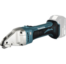 Cisaille à tôle sans fil Makita 18 Volt LXT avec tête de coupe en métal.