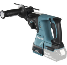 Perforateur sans fil Makita 18 Volt LXT avec moteur sans balais, poignée supplémentaire et butée de profondeur.
