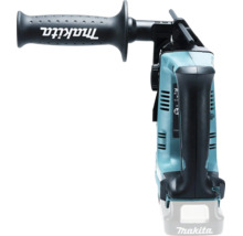 Makita Akku-Bohrhammer mit Seitengriff und Hauptgriff. Makita Logo auf dem Seitengriff und am Gehäuse.